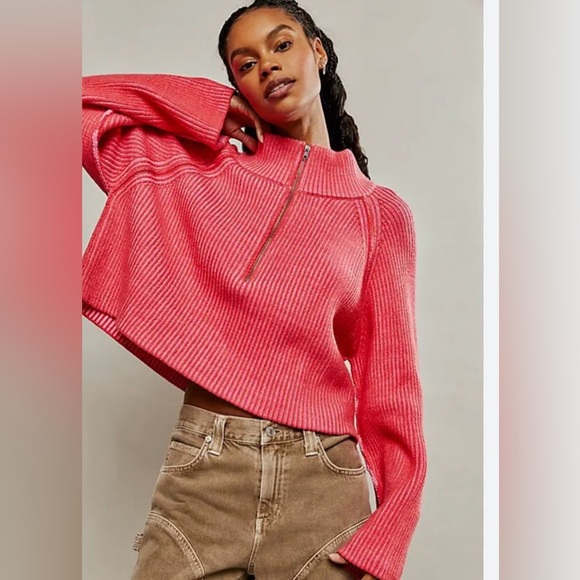 Free People Sweaters - Free people Greta Half Zip Pullover